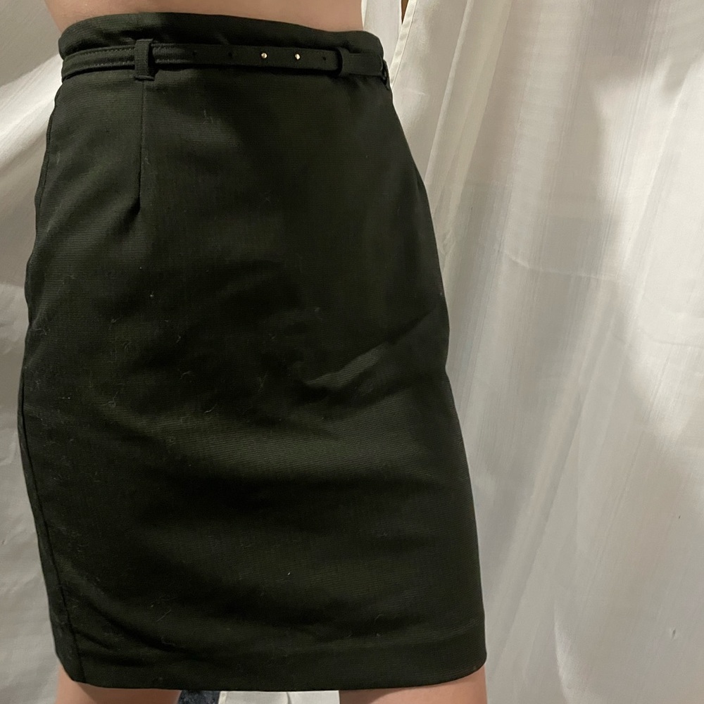 H&M Deep green pencil skirt